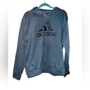Adidas Blue Pullover Hoodie